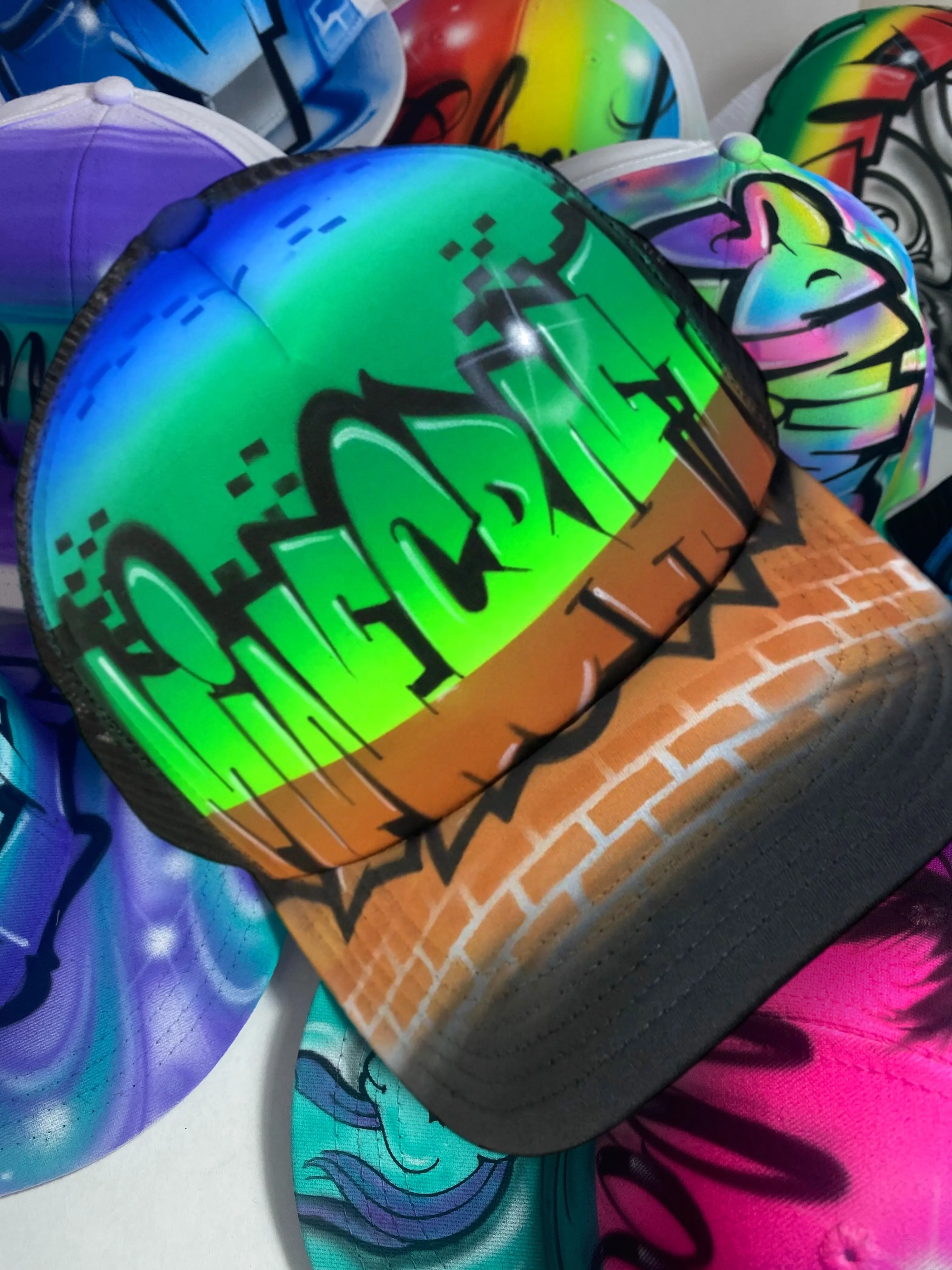 Minecraf Graffiti Trucker