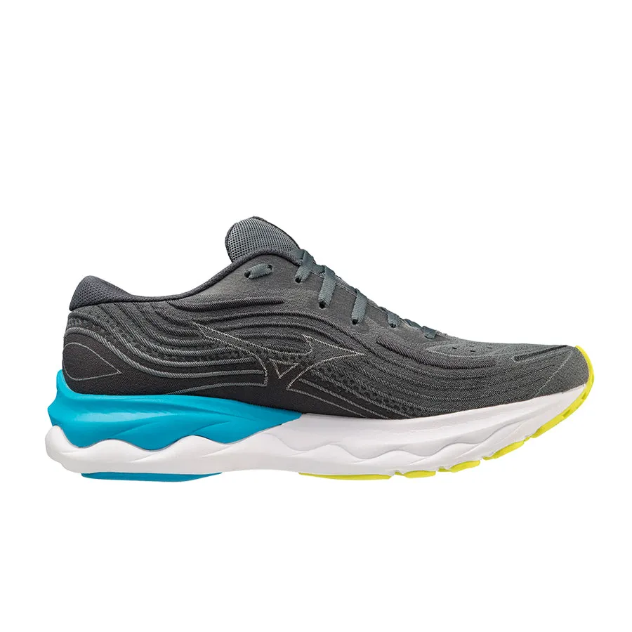 Mizuno Wave SkyRise 4 Gris oscuro Azul Amarillo