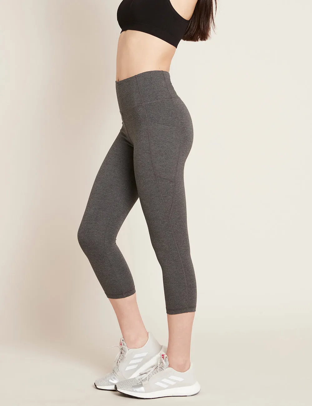 Motivate 3/4 High-Waist Tights - Dark Marl