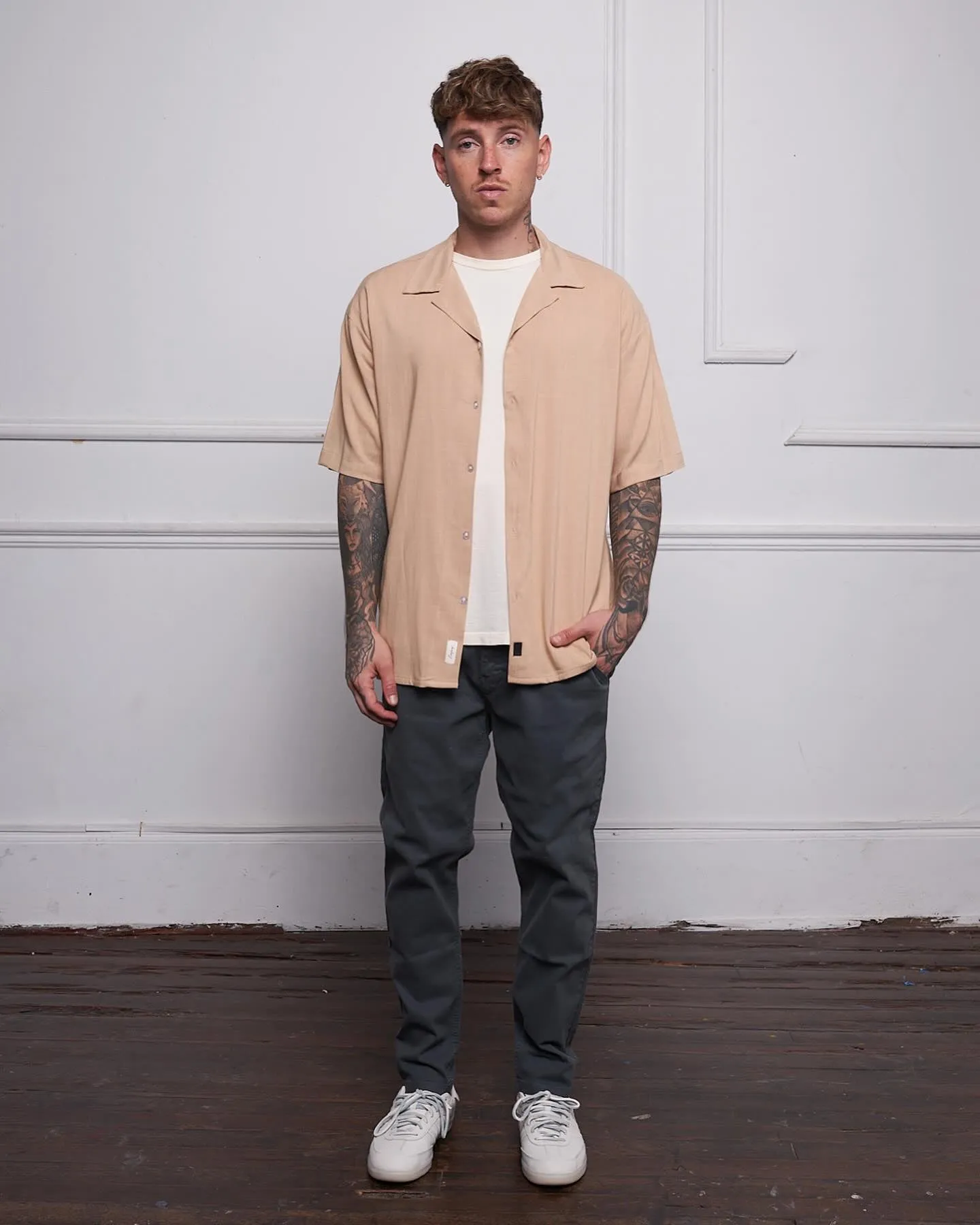 Oversized Ibiza Linen Shirt 24 - Arena