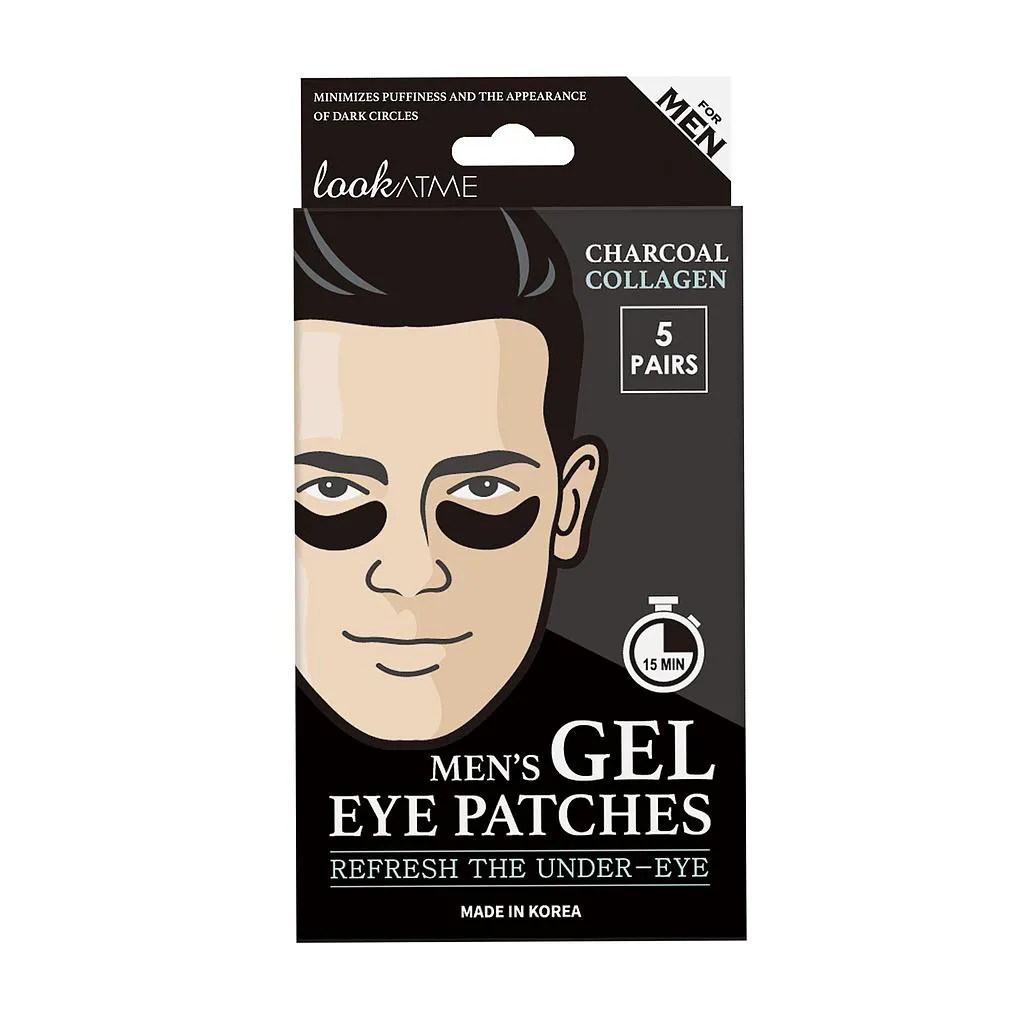 Parches para contorno de ojos Look at Me MEN S GEL EYE PATCHES - CHARCOAL