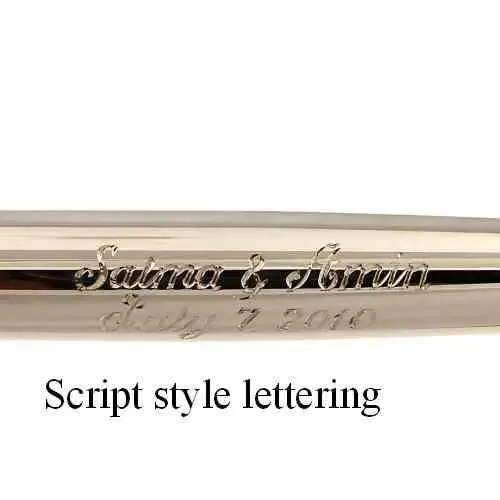 Personalised Hallmarked Sterling Silver Fountain Pen Hand Engraved