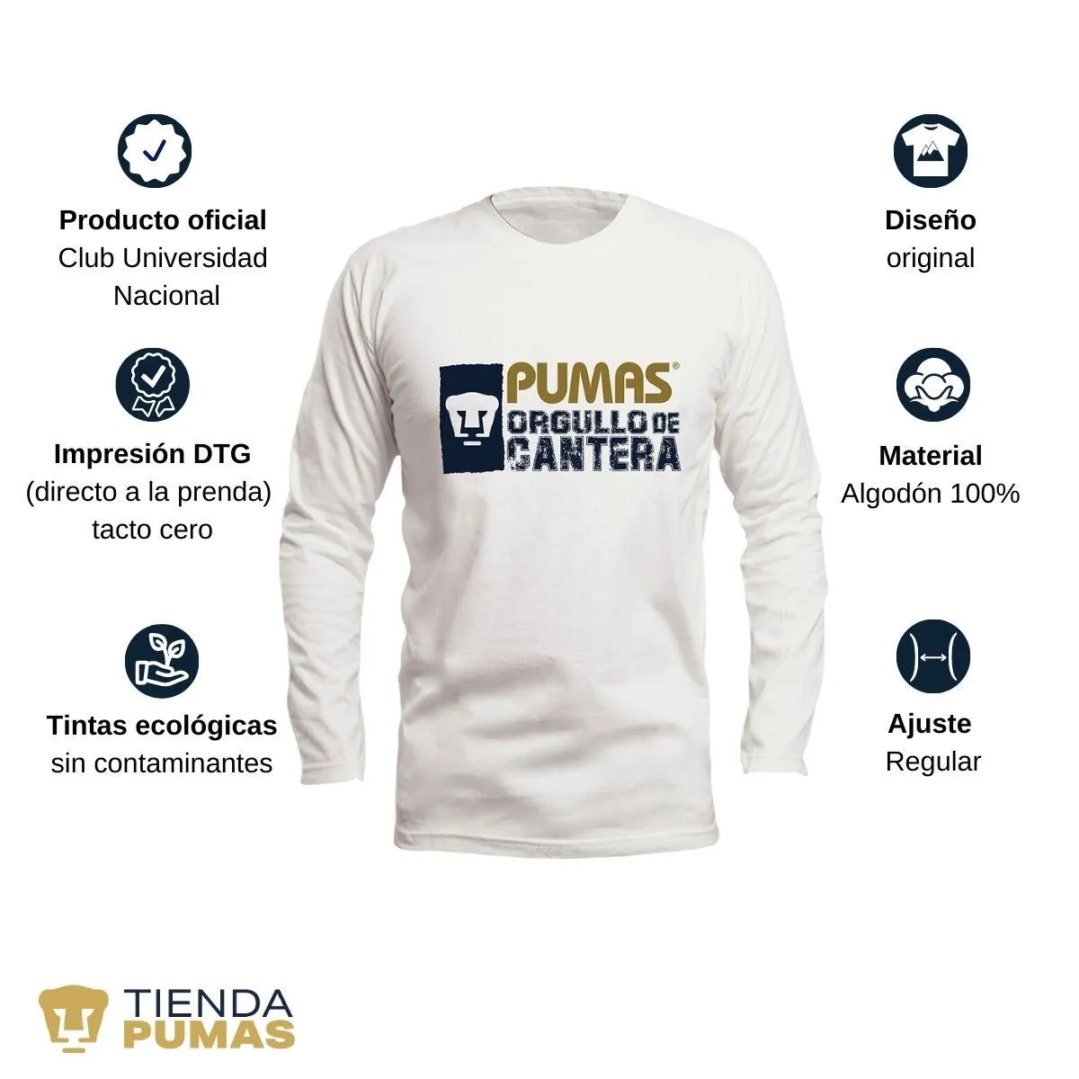 Playera Pumas UNAM Hombre Cantera OD77336