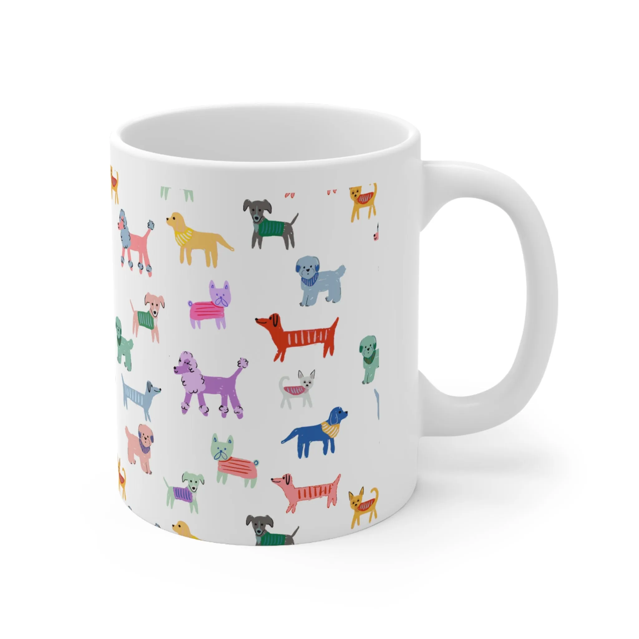 Puppy Party Ceramic Mug 11oz