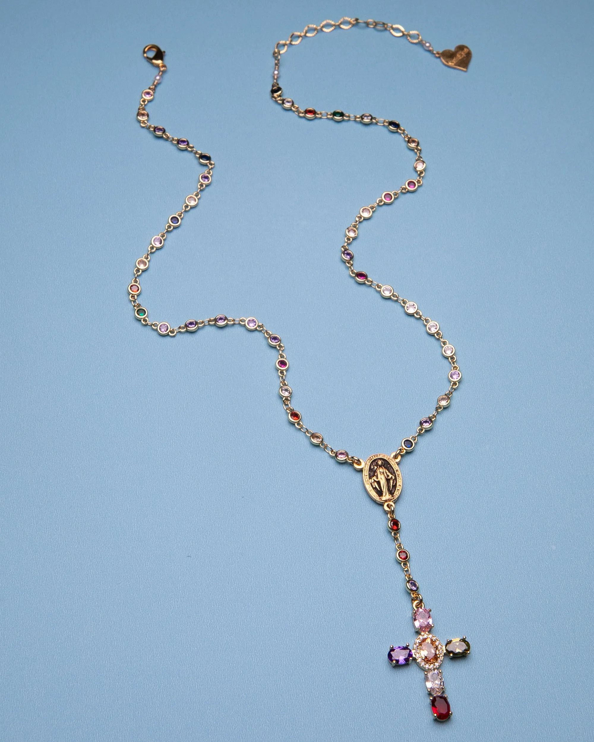 Rainbow Circle Treasure Cross Rosary