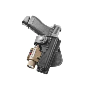 RBT19G FUNDAS TACTICA GLOCK 19 2 PROTECT DE LINTERNA LIGHTHOUSE II Y III (NO INCLUIDA) MARCA FOBUS