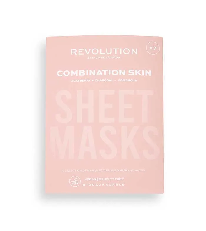 Revolution Skincare - Pack de 3 mascarillas para pieles mixtas