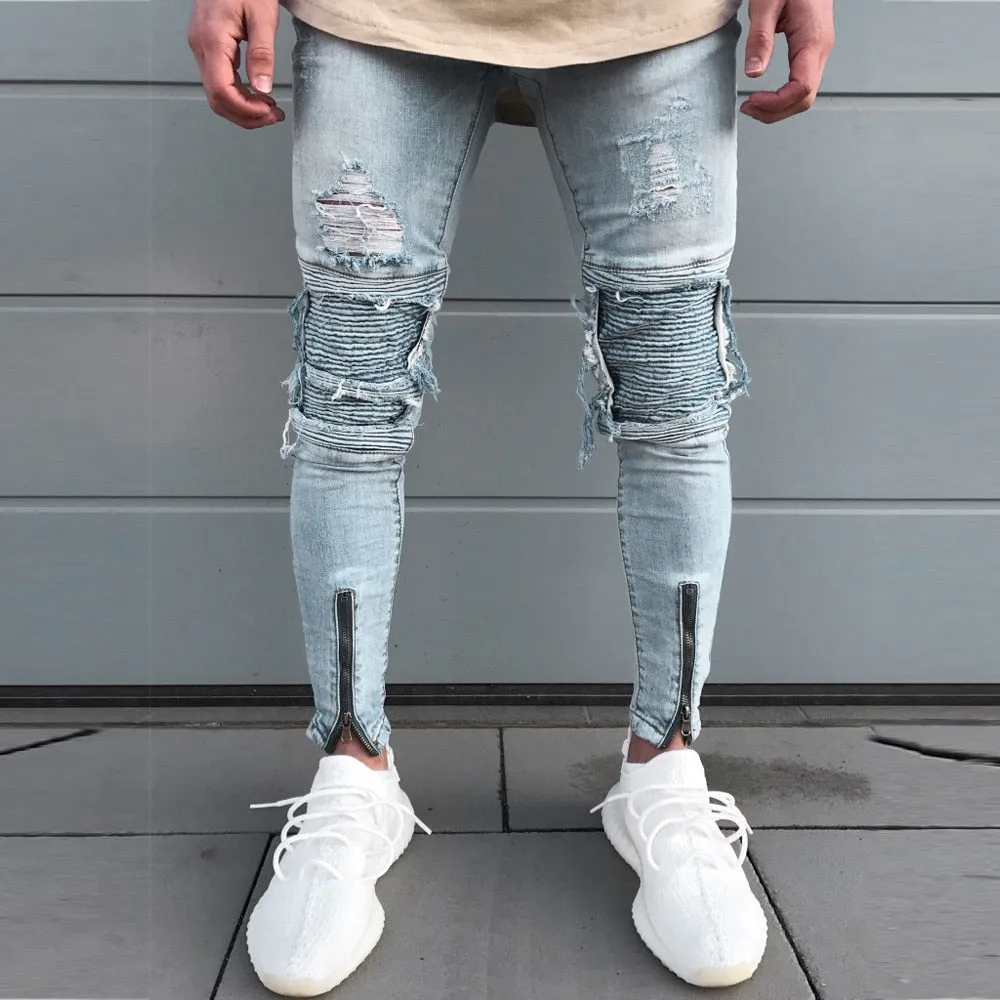 RIPPED SKINNY JEANS