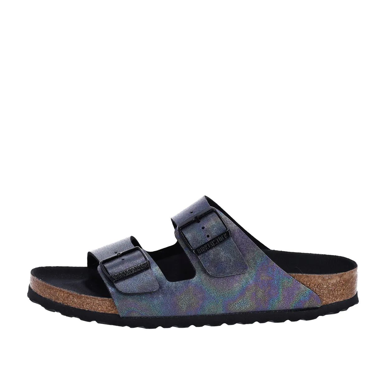 Sandali Birkenstock Arizona Vegan Nero Iridescente