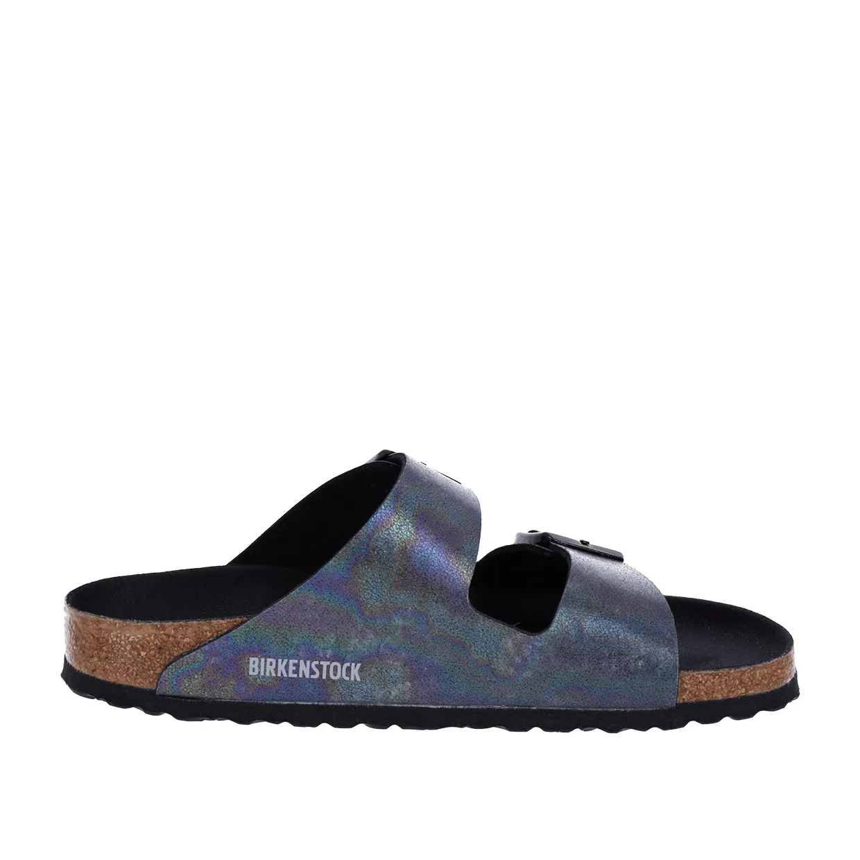 Sandali Birkenstock Arizona Vegan Nero Iridescente