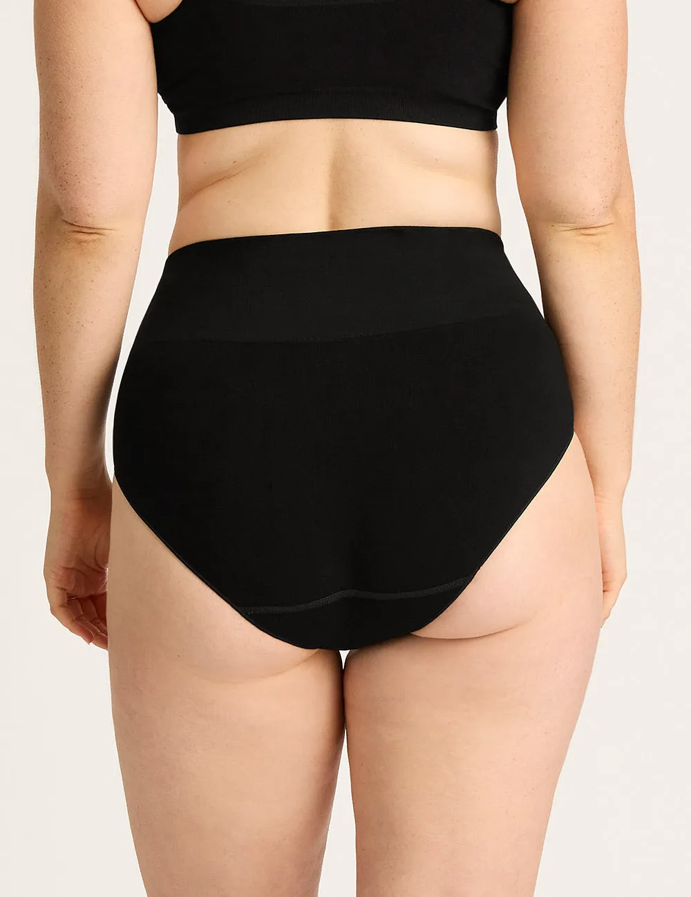 Shaper High Cut Full Brief - Black