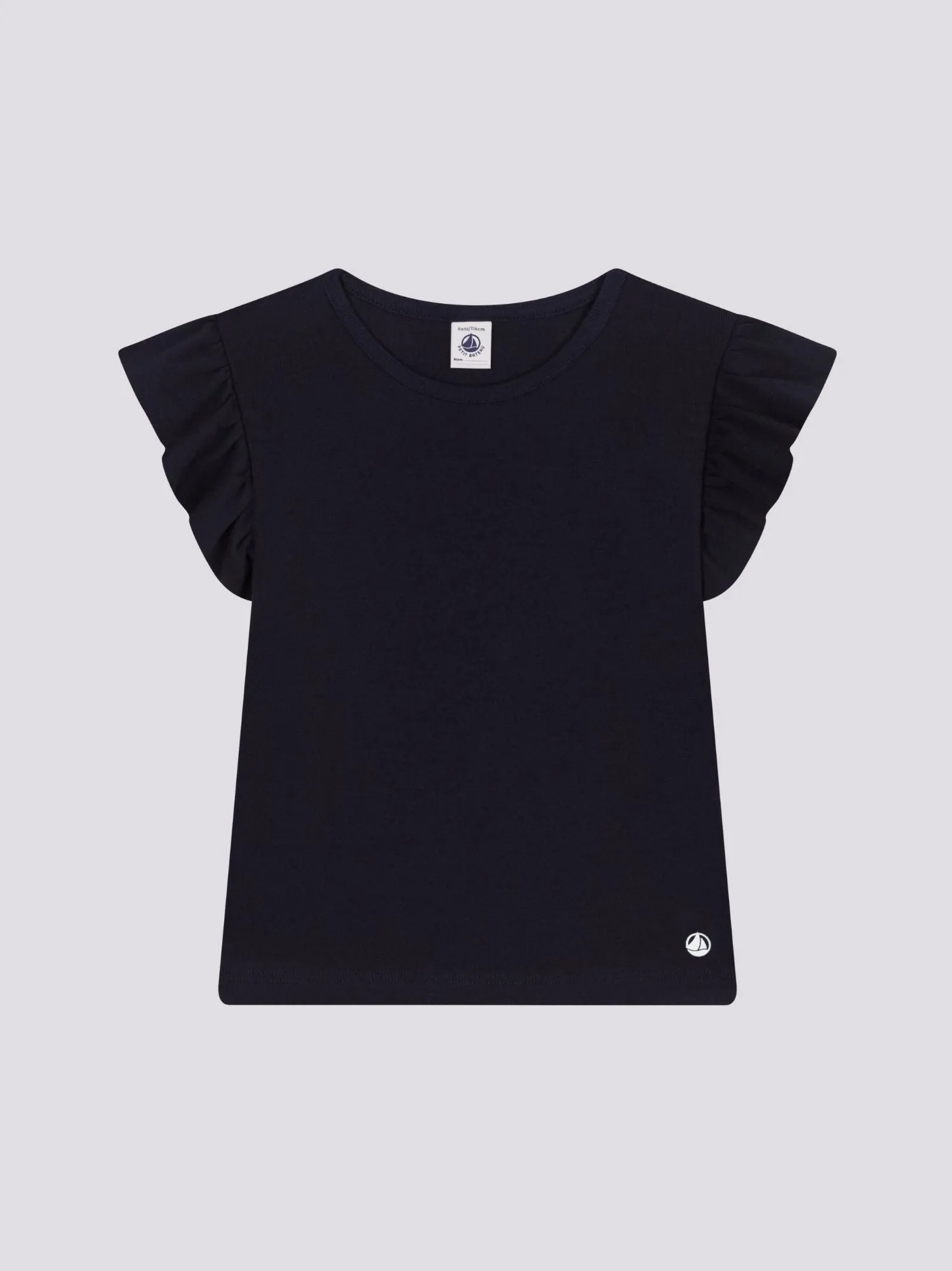 T-SHIRT BAMBINA IN COTONE BLU