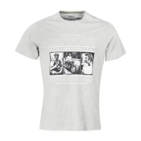 T-shirt Barbour International Steve McQueen Reel Grigio