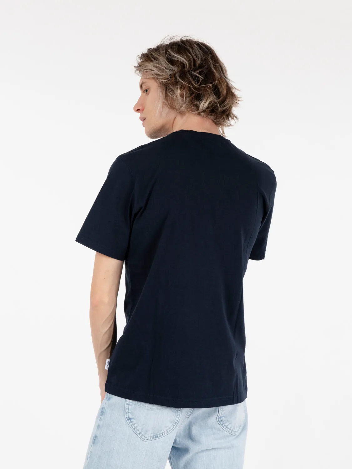 T-Shirt con taschino navy