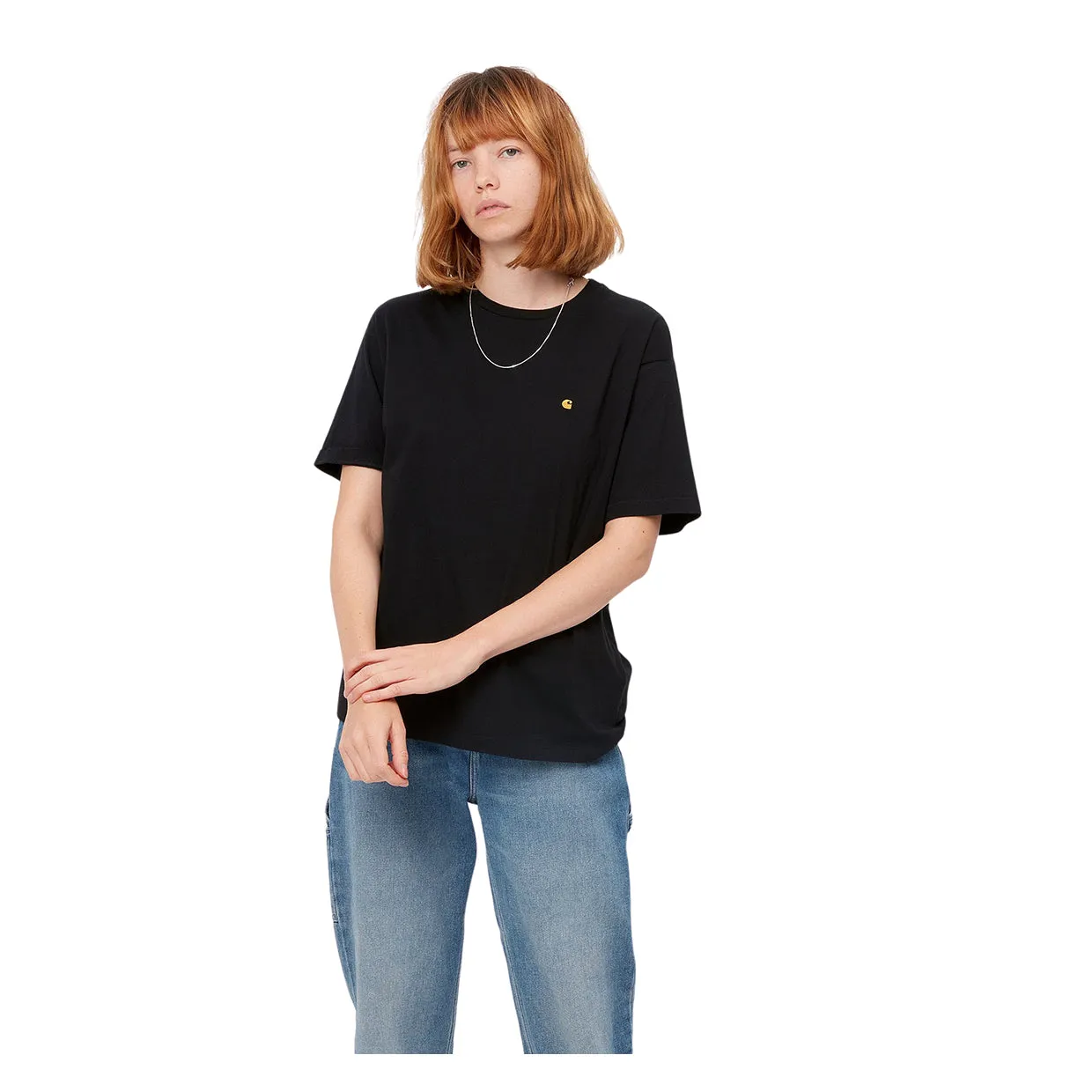 T-shirt Donna Carhartt WIP  W' S/S Chase Nero