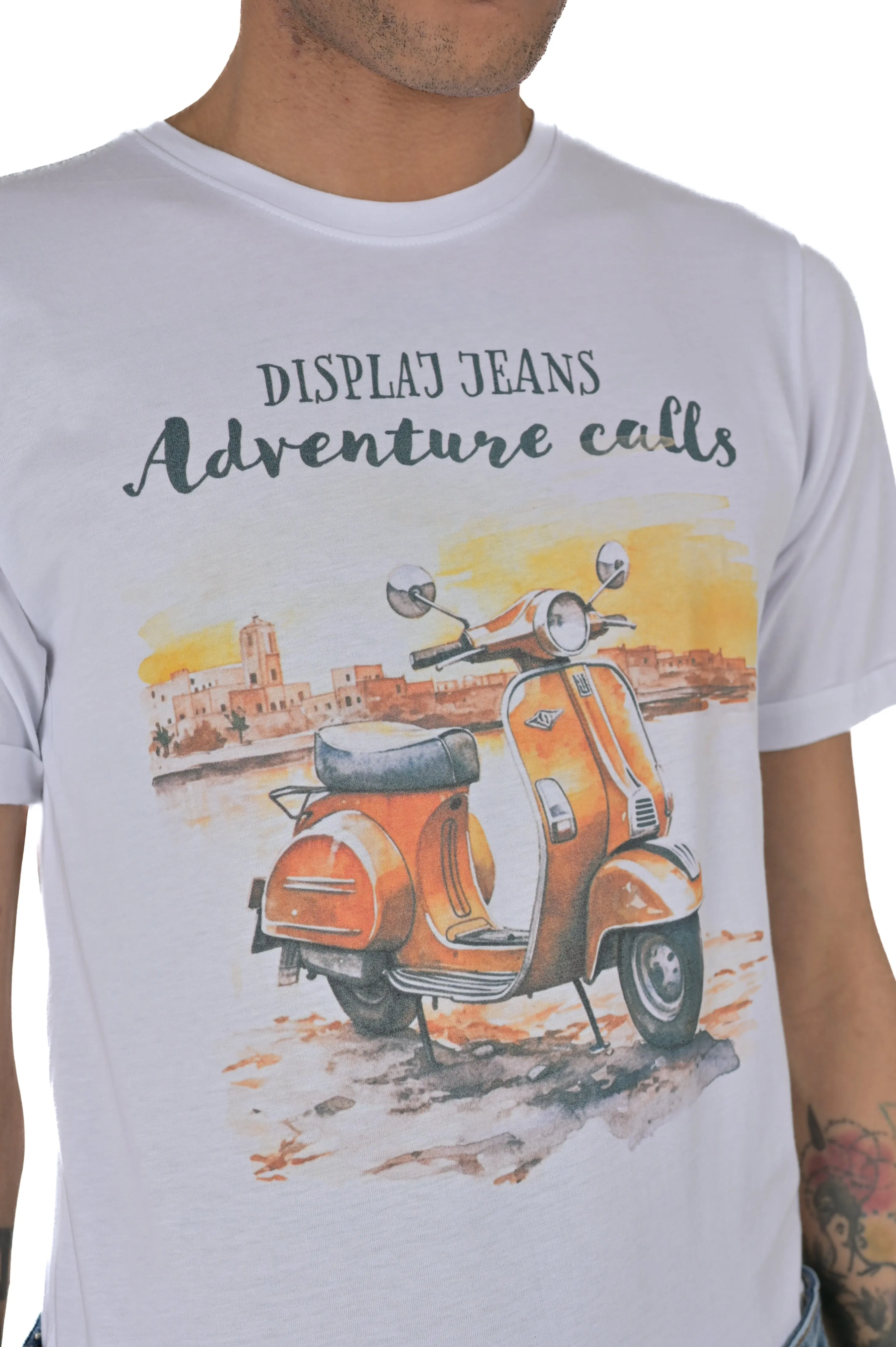 T-Shirt regular Adventure Bianco SS24