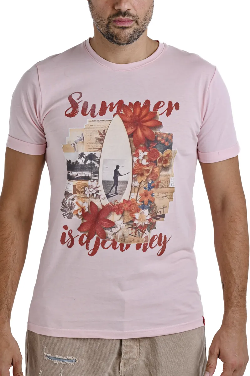 T-Shirt regular Journey Rosa SS24