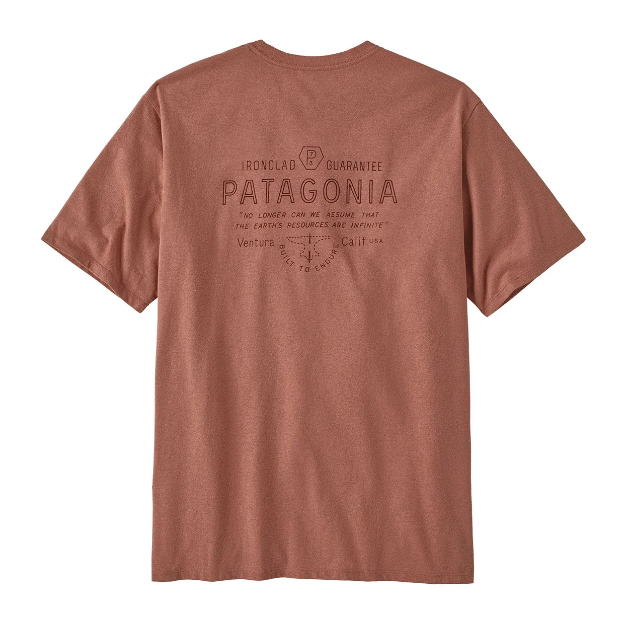 T-shirt Uomo Patagonia Forge Mark Responsibili-Tee Coccio