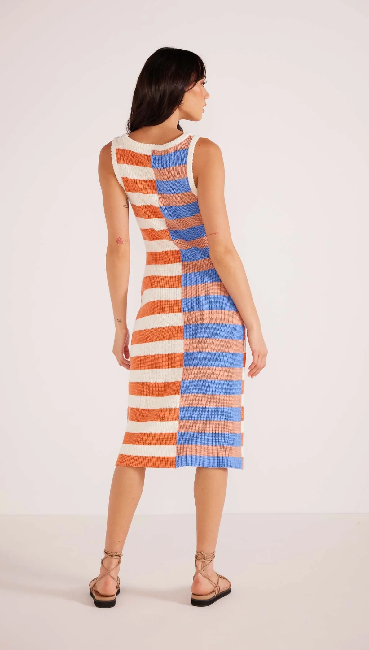 Tamara Spliced Knit Midi Dress