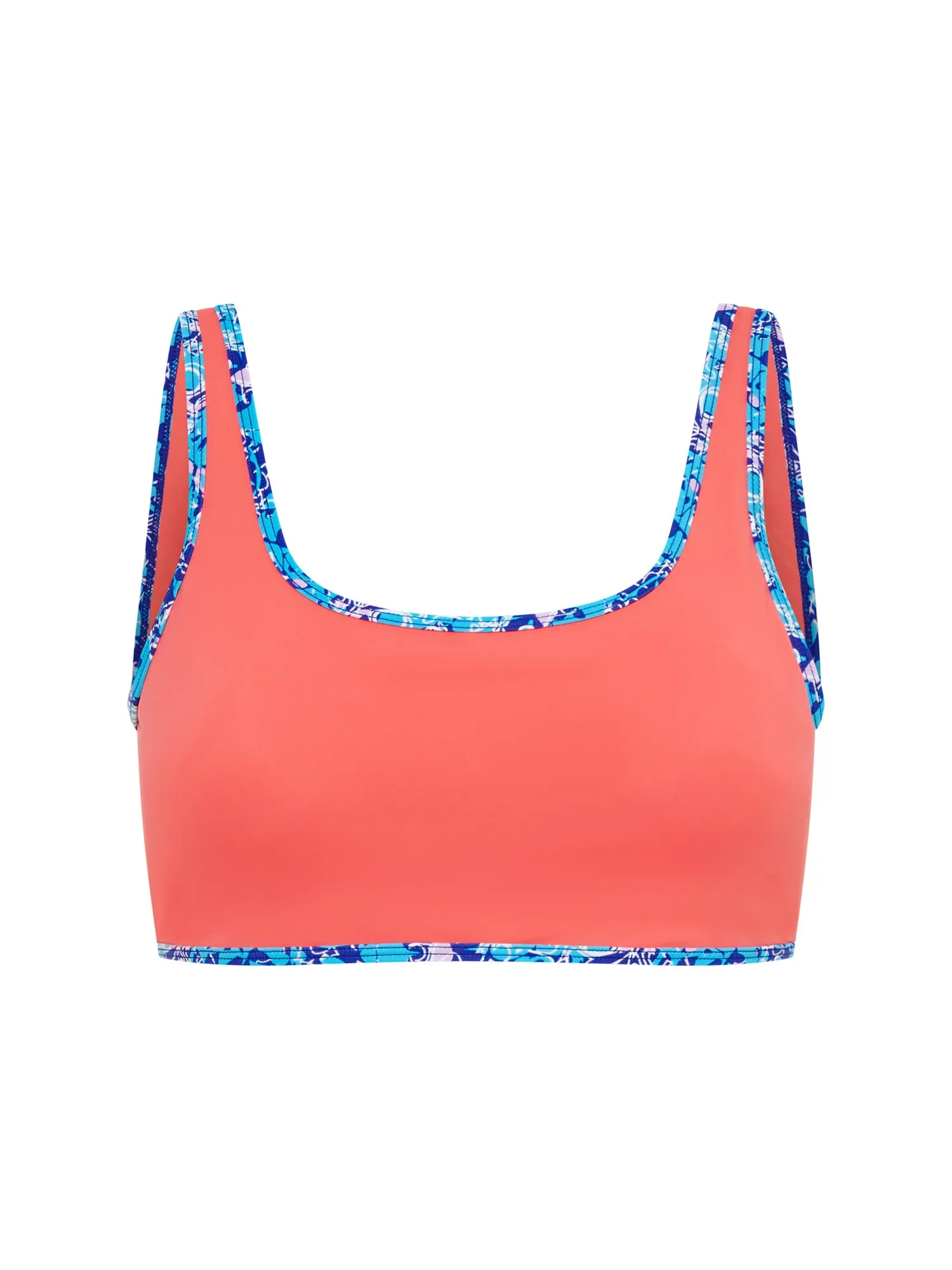 Teen Swimwear Crop Top Pink Coral