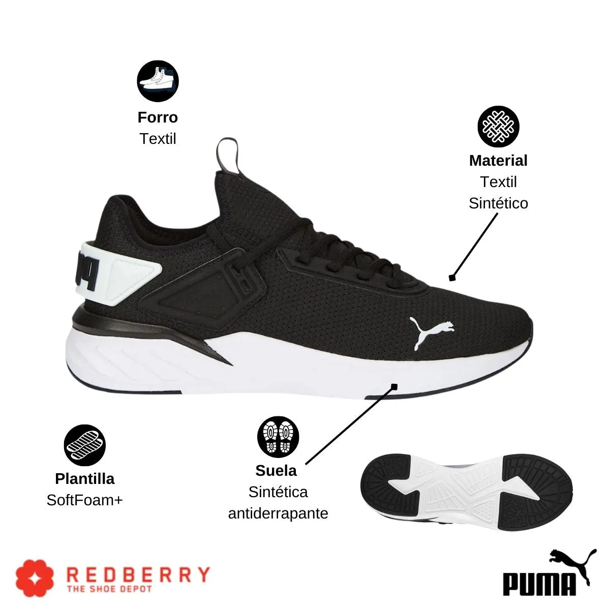 Tenis Puma Hombre Deportivos Amare 37620920