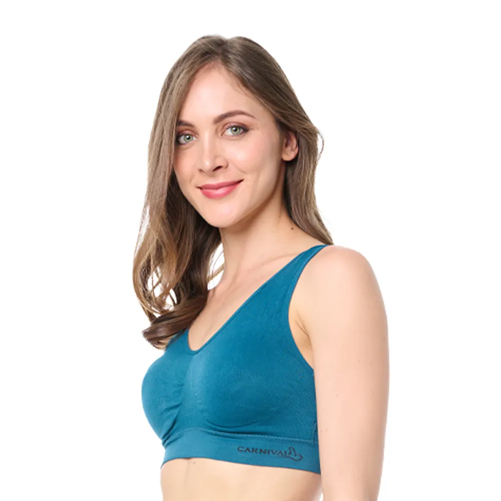 Top de microfibra seamless con pads removibles 4994 Carnival