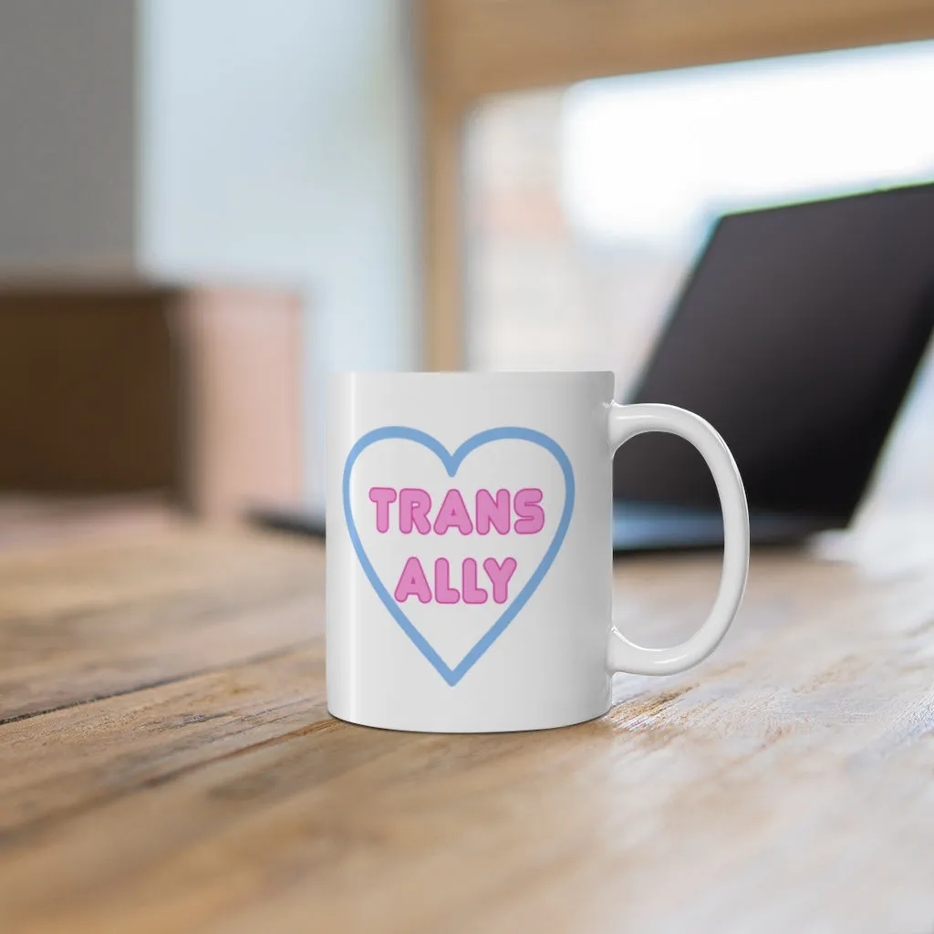 Trans Ally Heart Mug