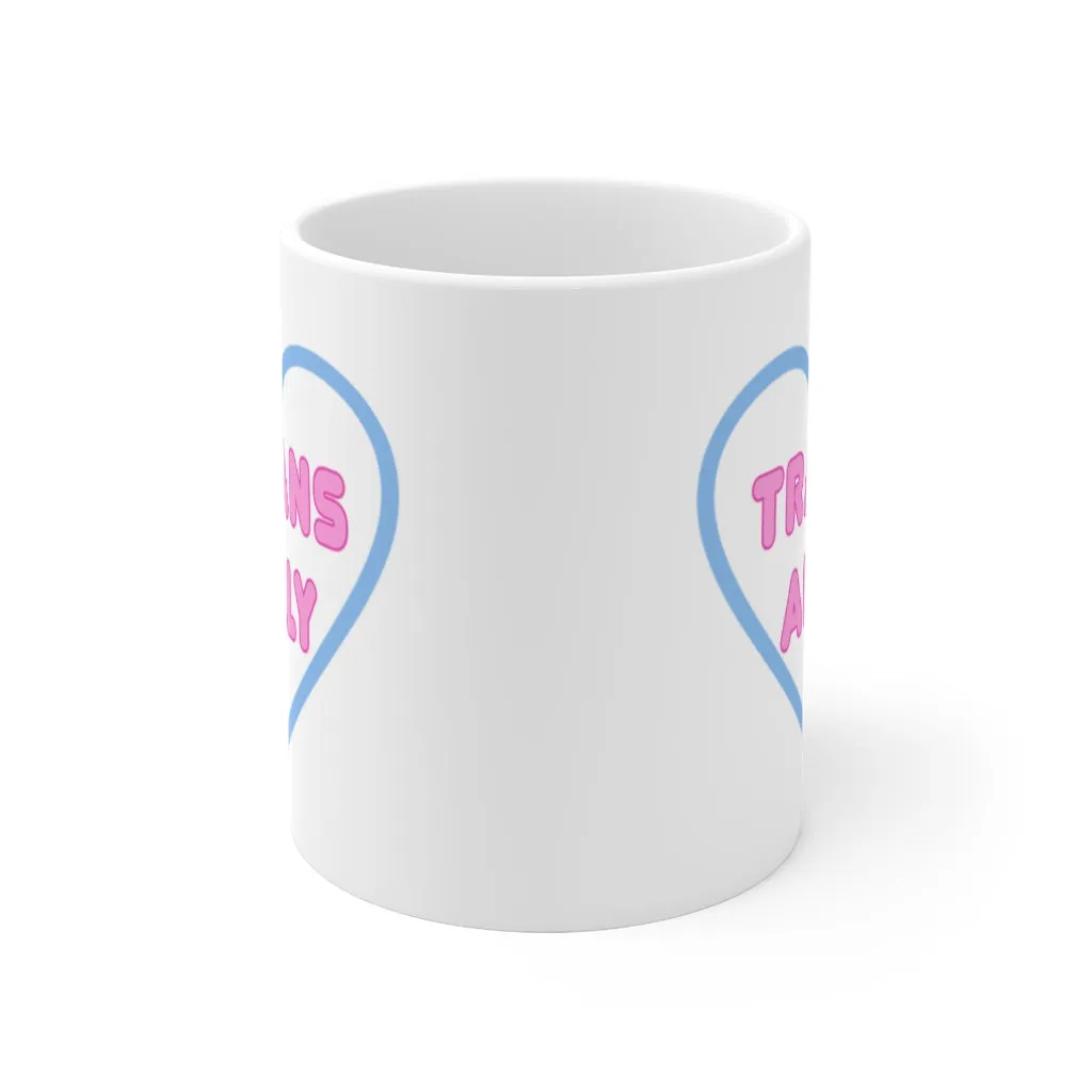 Trans Ally Heart Mug