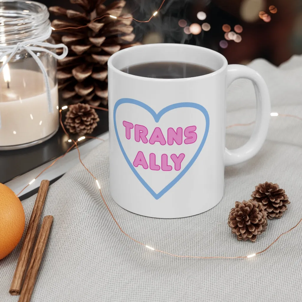 Trans Ally Heart Mug