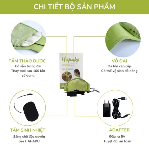 Tấm Thảo Dược Thay Thế Cho Đai Chườm Thảo Dược Cổ Gáy - Làm Nóng Bằng Điện