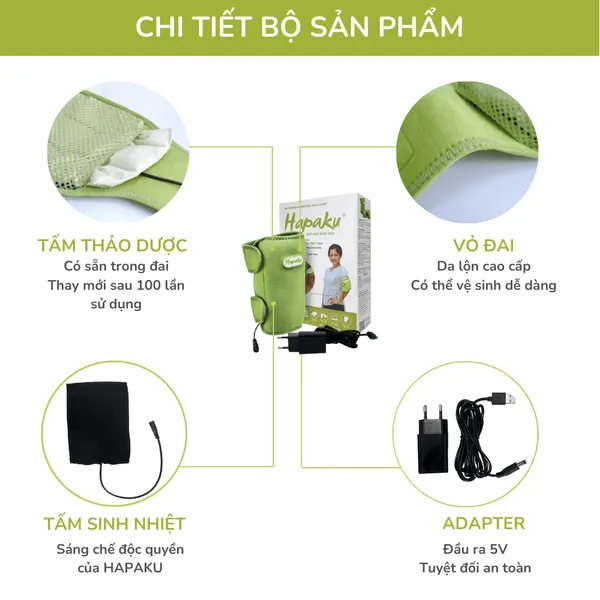 Tấm Thảo Dược Thay Thế Cho Đai Chườm Thảo Dược Khuỷu Tay - Làm Nóng Bằng Điện