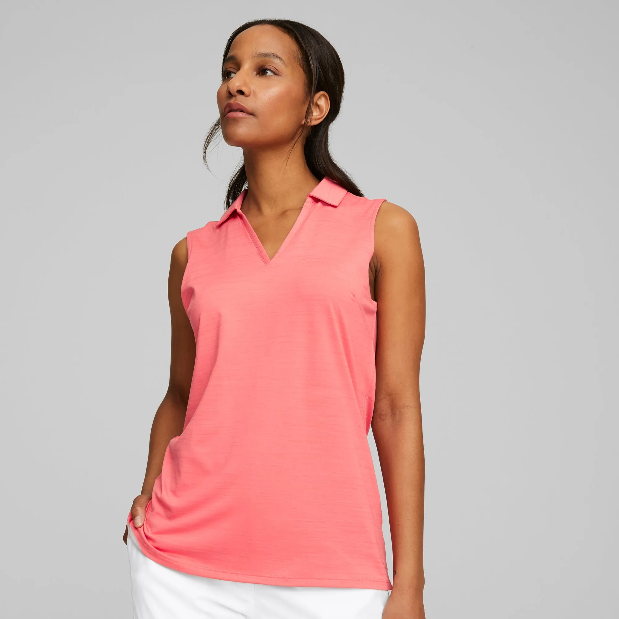 Women's CLOUDSPUN Coast Sleeveless Golf Polo | Loveable Heather