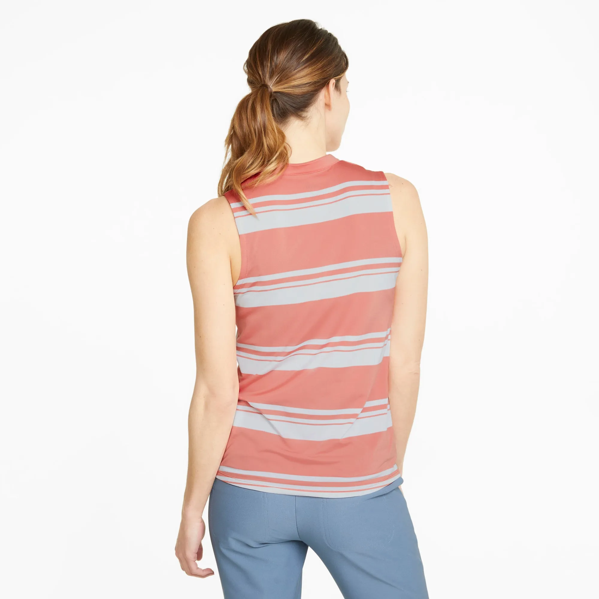 Women's CLOUDSPUN Valley Stripe Sleeveless Golf Polo